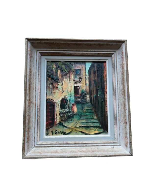 Mid-20th-Century French Oil on Canvas Painting