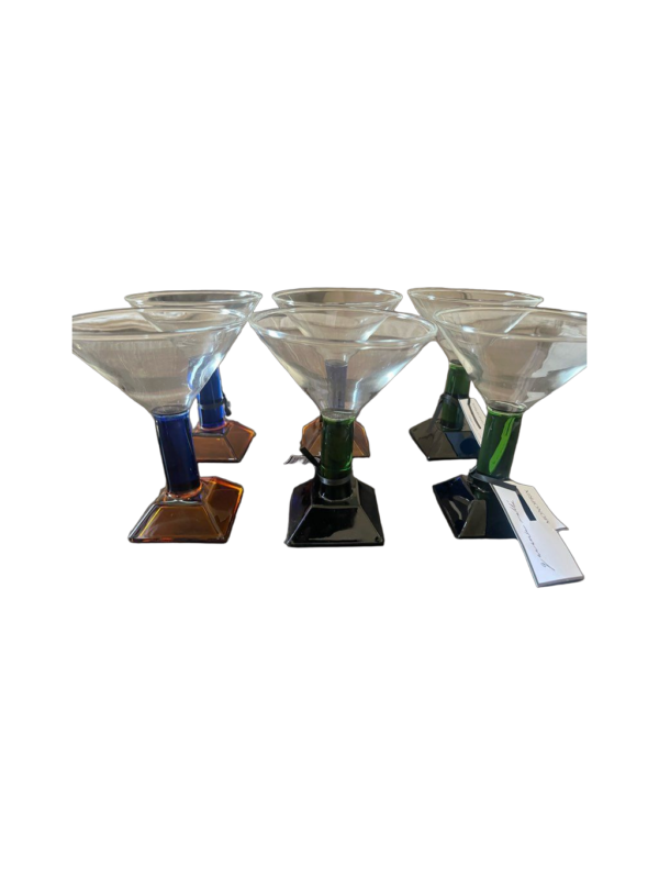 Garance Vallée x Monoprix – Sculptural Multi-Color Cocktail Glasses (Set of 6)