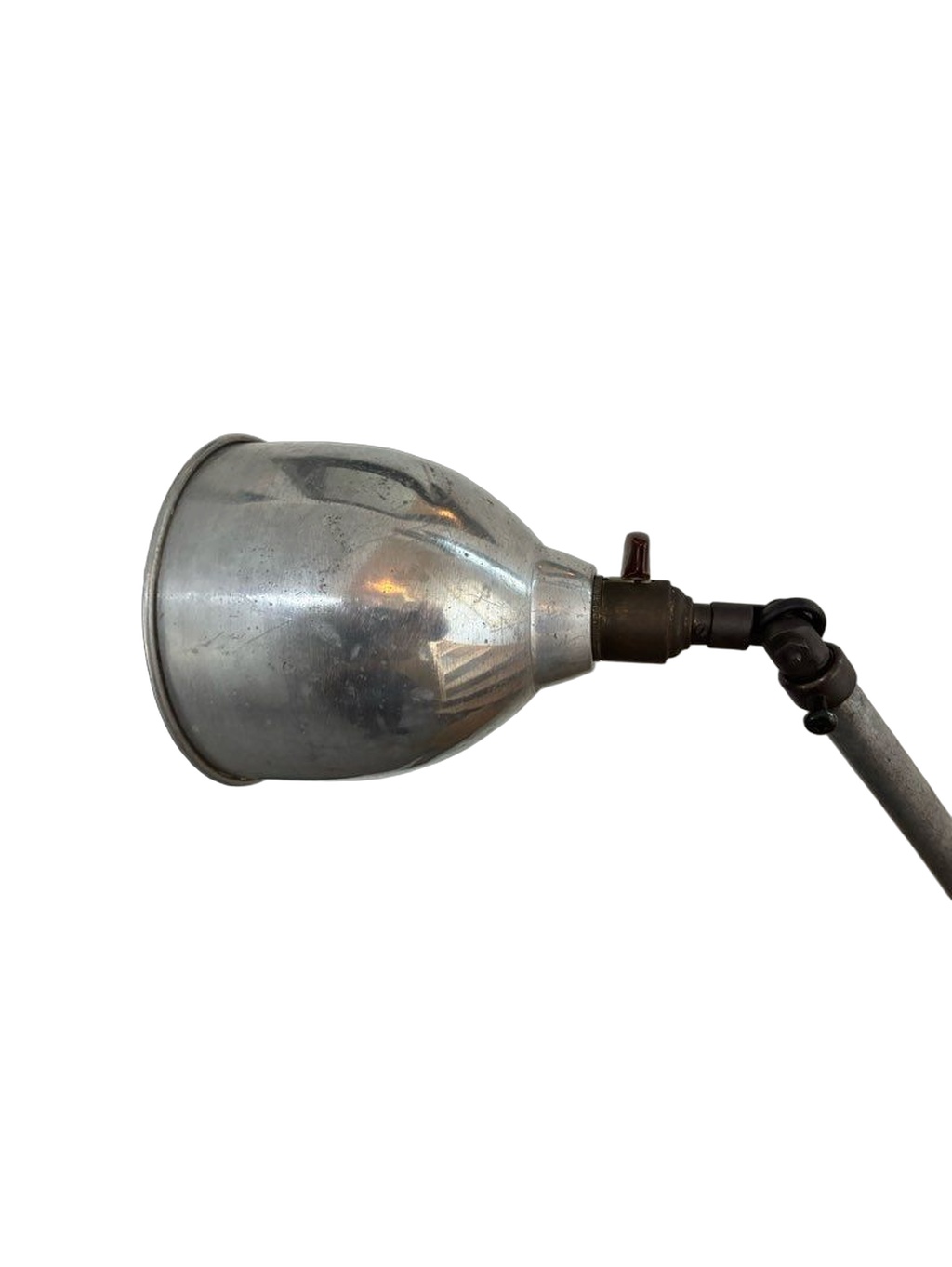 Early 20th Century Metal Workshop Lamp - 31.5" - Image 2