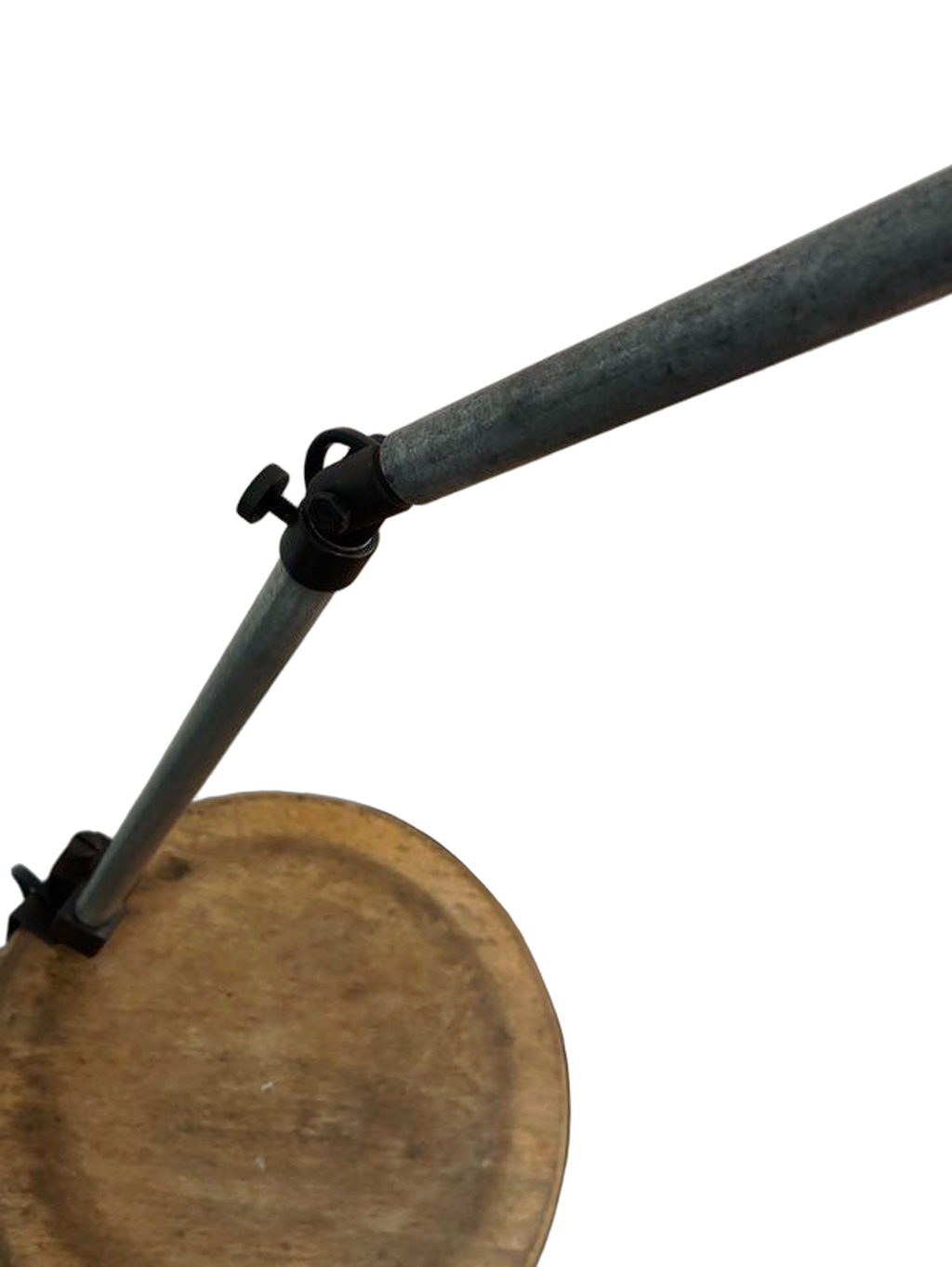Early 20th Century Metal Workshop Lamp - 31.5" - Image 8