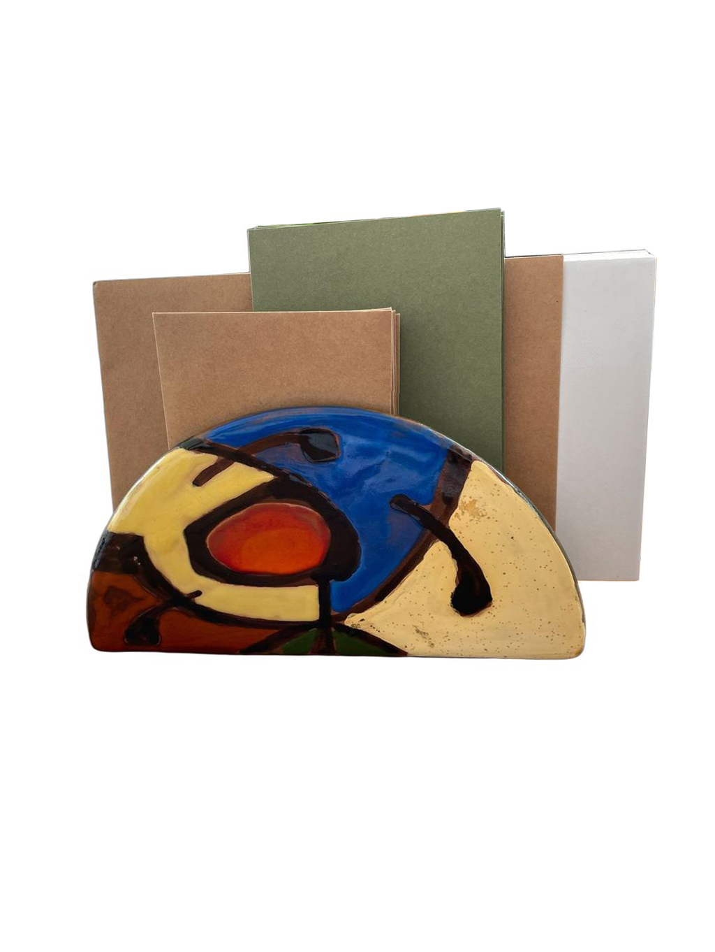 Mid-Century Modern Ceramic Napkin Holder by AZEMA - 5" - Image 11