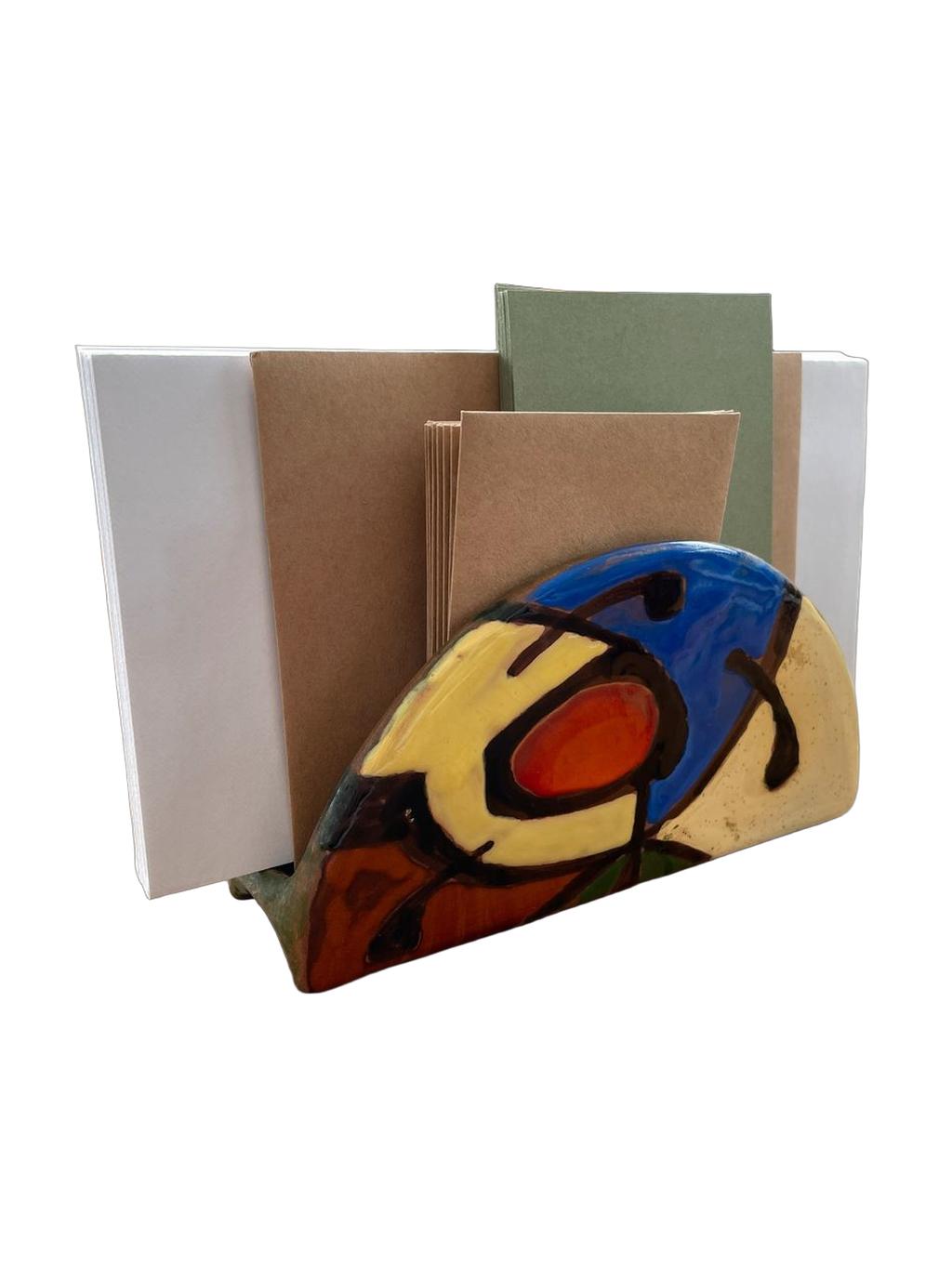 Mid-Century Modern Ceramic Napkin Holder by AZEMA - 5" - Image 12