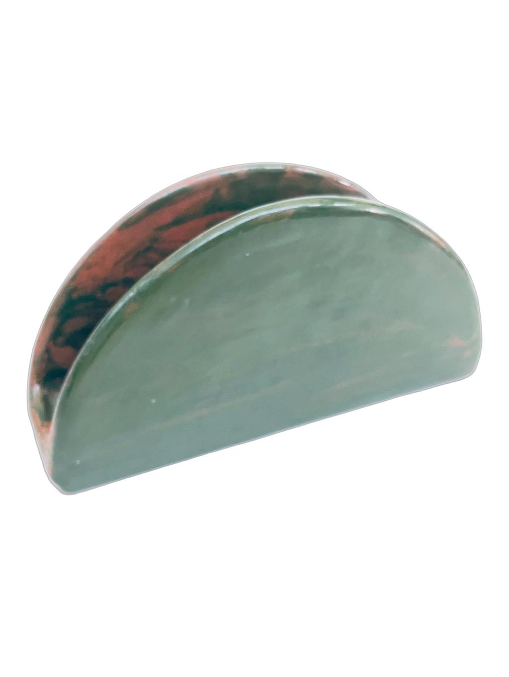 Mid-Century Modern Ceramic Napkin Holder by AZEMA - 5" - Image 5