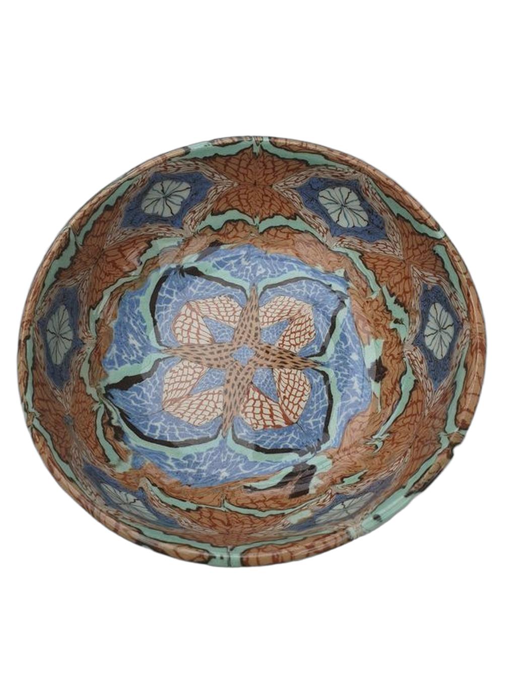 Set of 2 Vallauris Ceramic Mosaic Bowls - 5.1" - Image 3