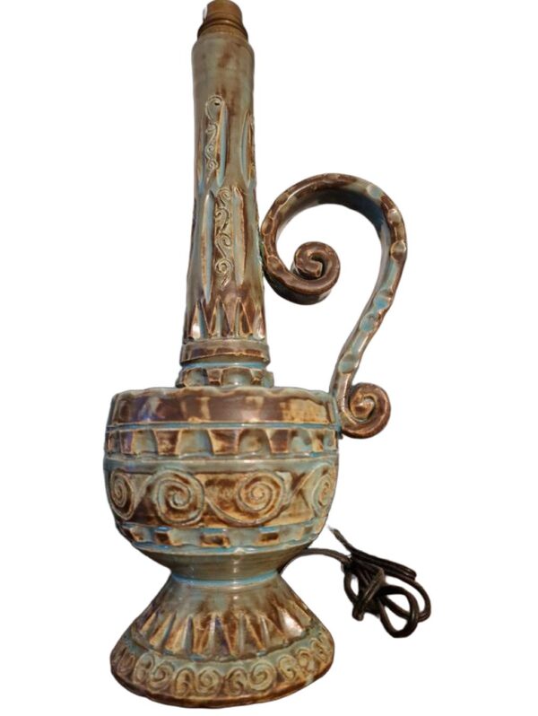 Ceramic Lamp Base by Huguette Bessone - 13.78"