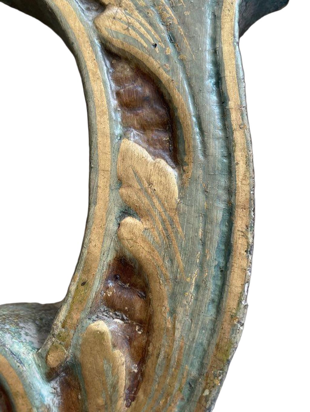 Pair of 18th Century Wood Console Feet - 20.5" - Image 4